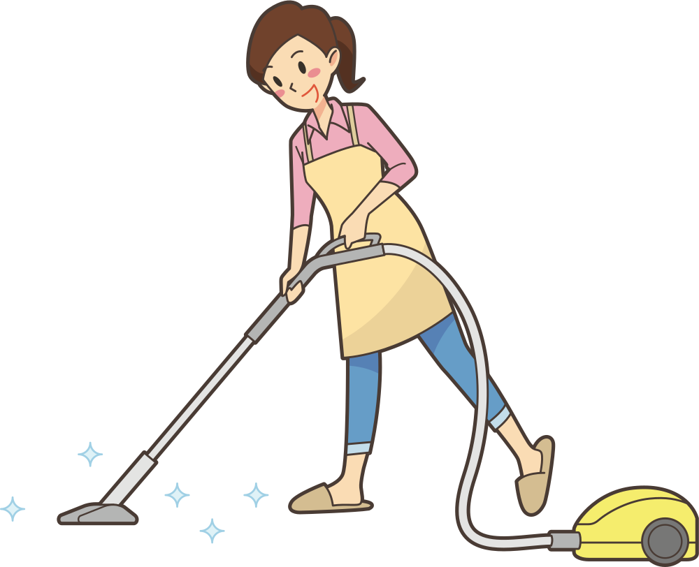 OnlineLabels Clip Art Woman Vacuuming